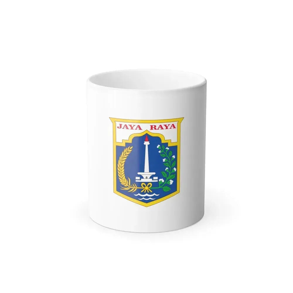 Flag of Jakarta Indonesia - Color Changing Coffee Mug 11oz - Go Mug Yourself