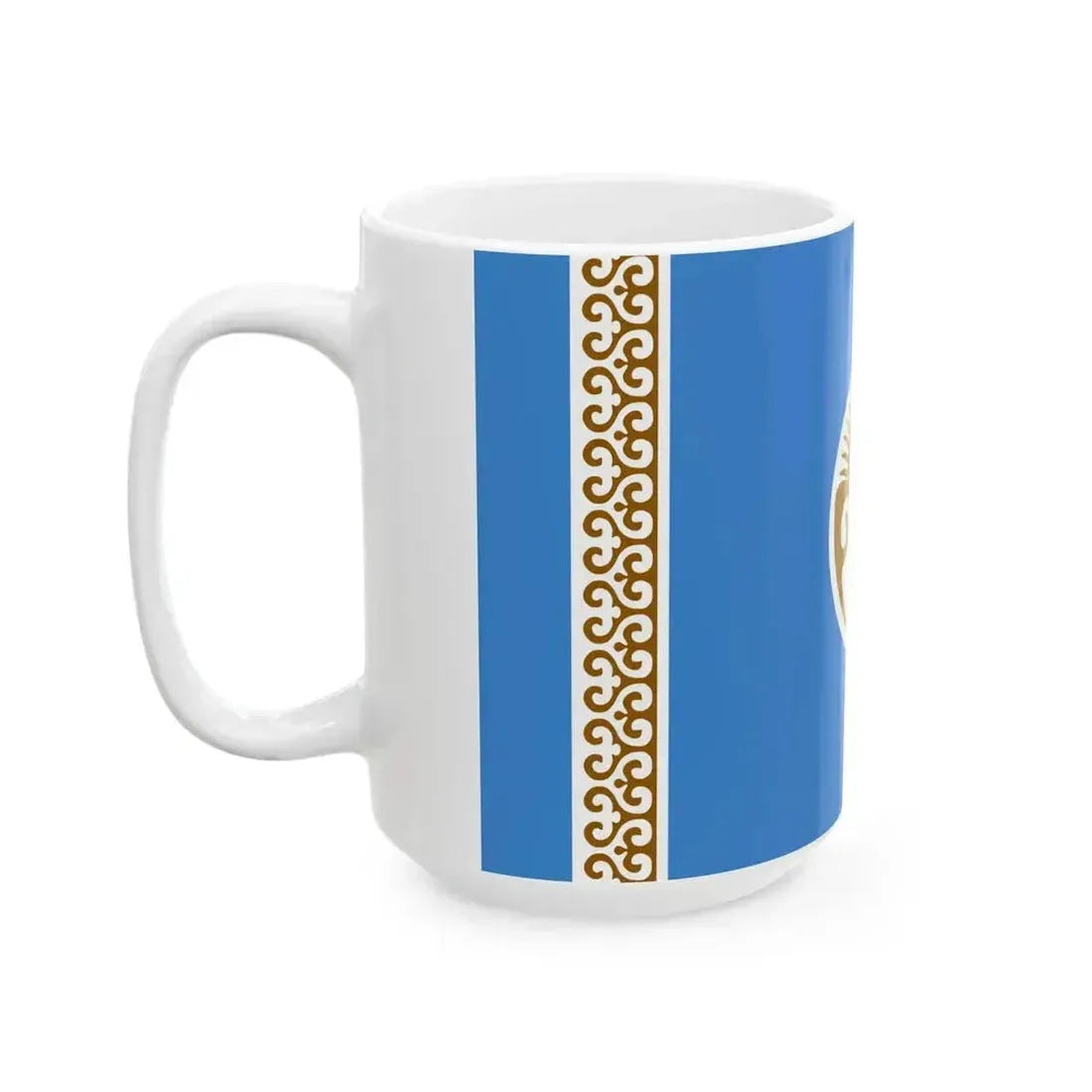 Flag of Jalal-Abad Region (Kyrgyzstan) White Coffee Mug - Go Mug Yourself
