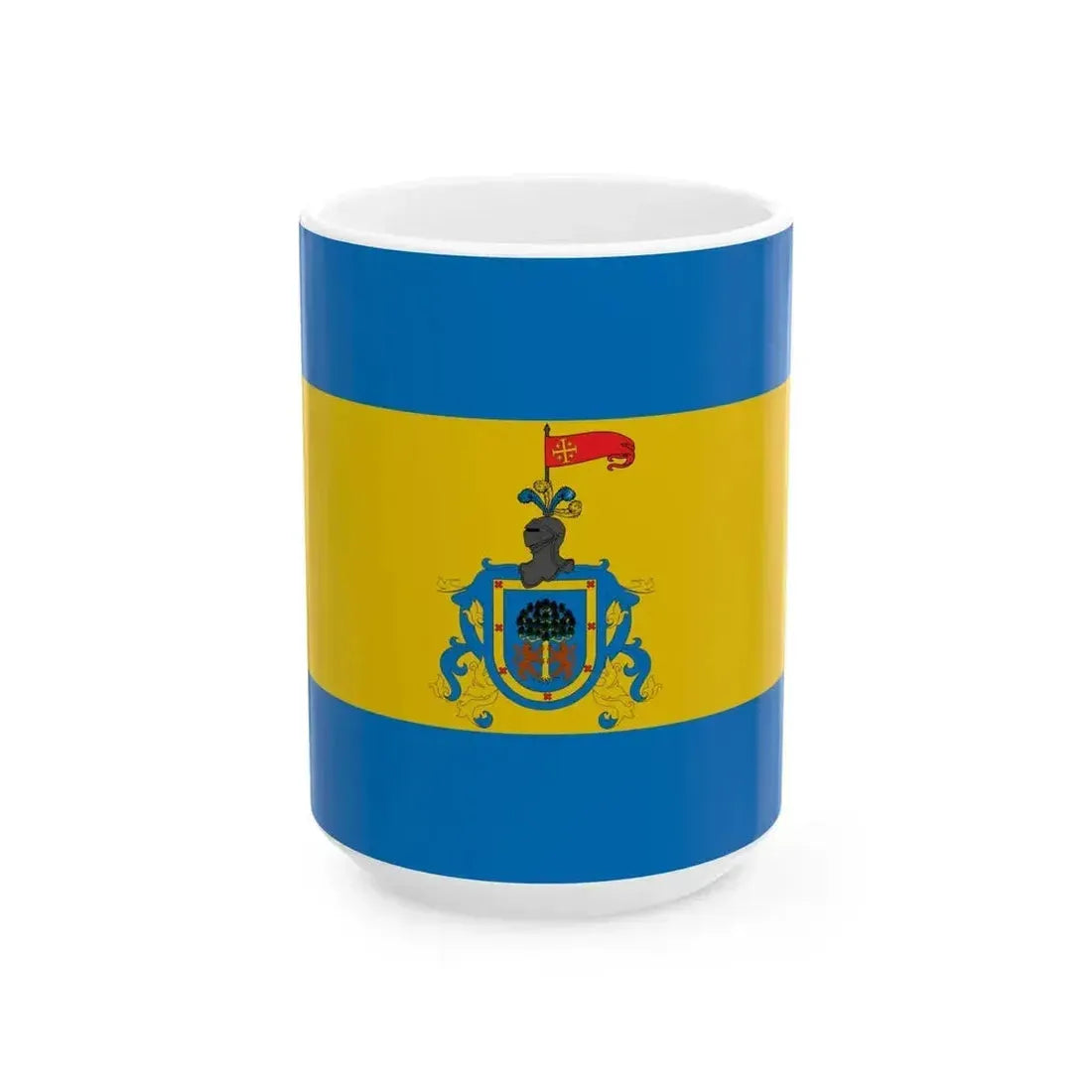 Flag of JaliscoNew Galicia (Mexico) White Coffee Mug 15oz - Go Mug Yourself