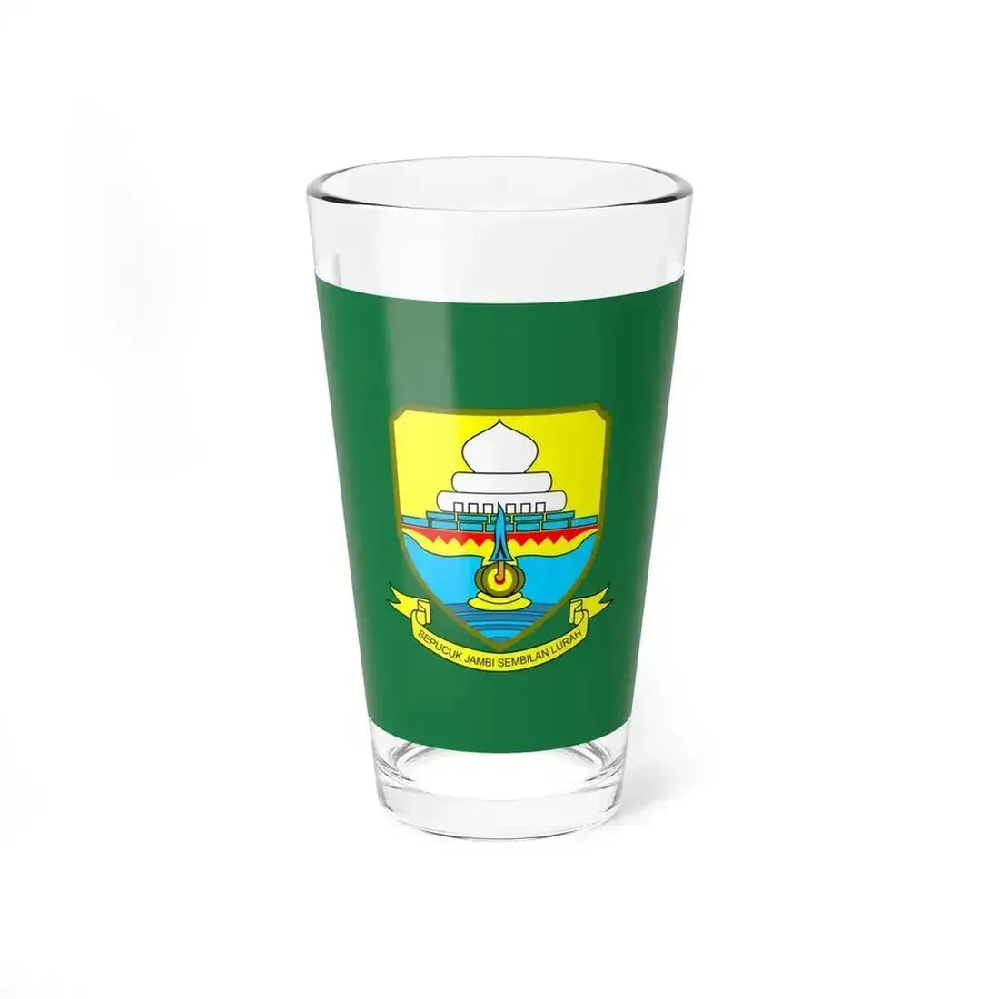 Flag of Jambi Indonesia - Pint Glass 16oz 16oz - Go Mug Yourself
