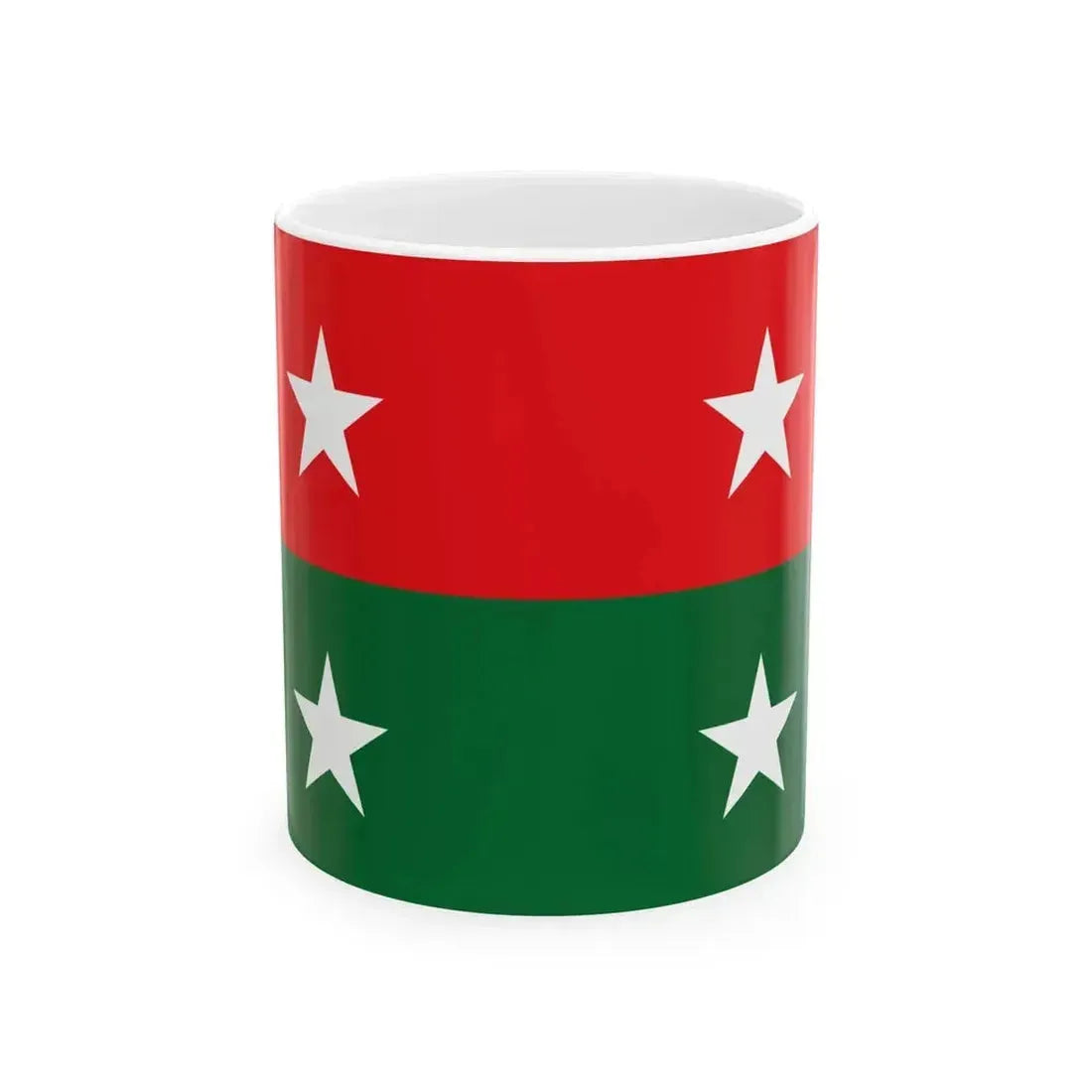 Flag of Jamhoori Wattan Party (Pakistan) White Coffee Mug 11oz - Go Mug Yourself