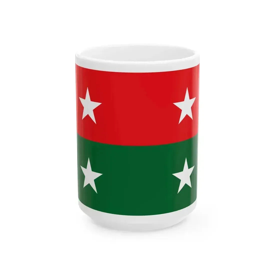 Flag of Jamhoori Wattan Party (Pakistan) White Coffee Mug 15oz - Go Mug Yourself