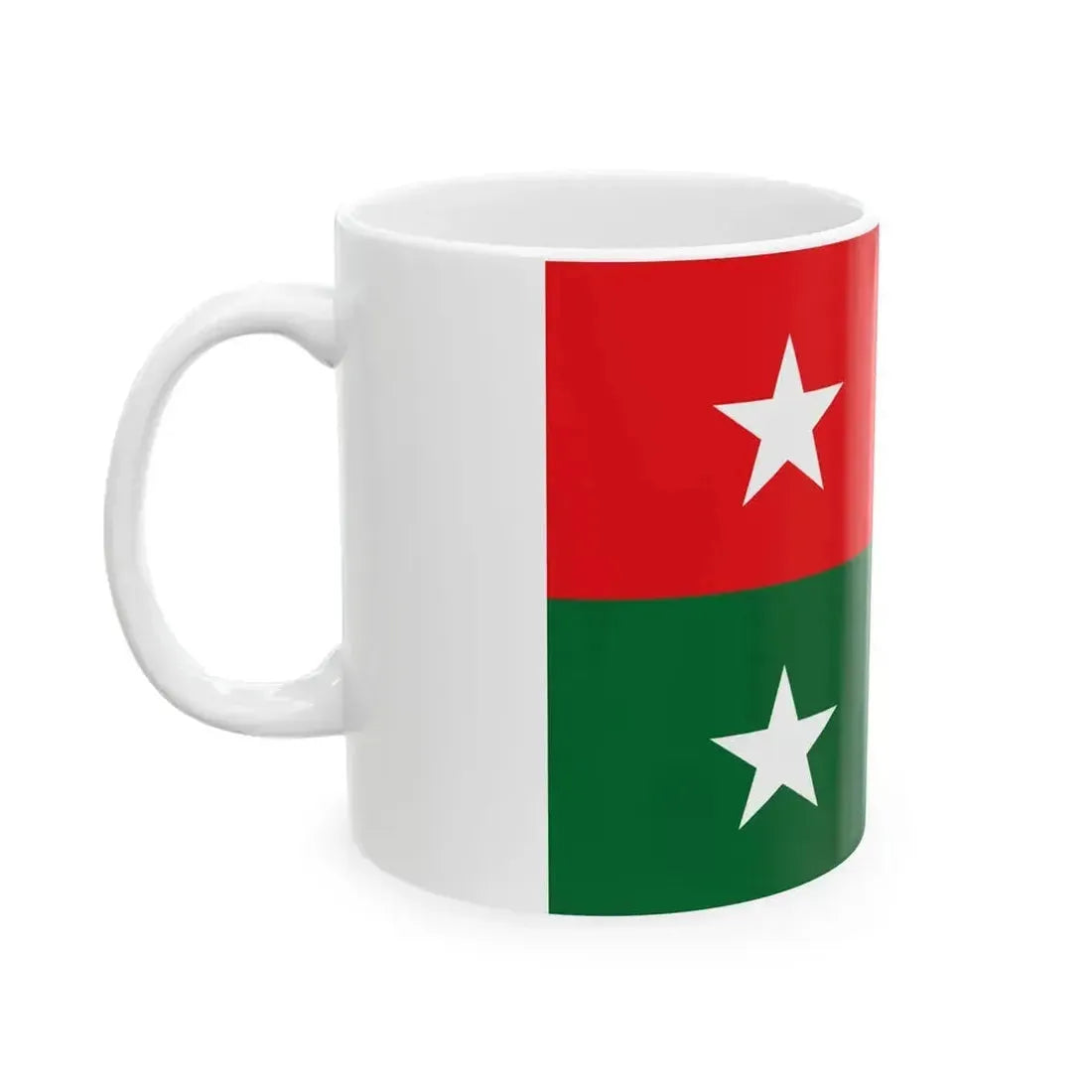 Flag of Jamhoori Wattan Party (Pakistan) White Coffee Mug - Go Mug Yourself