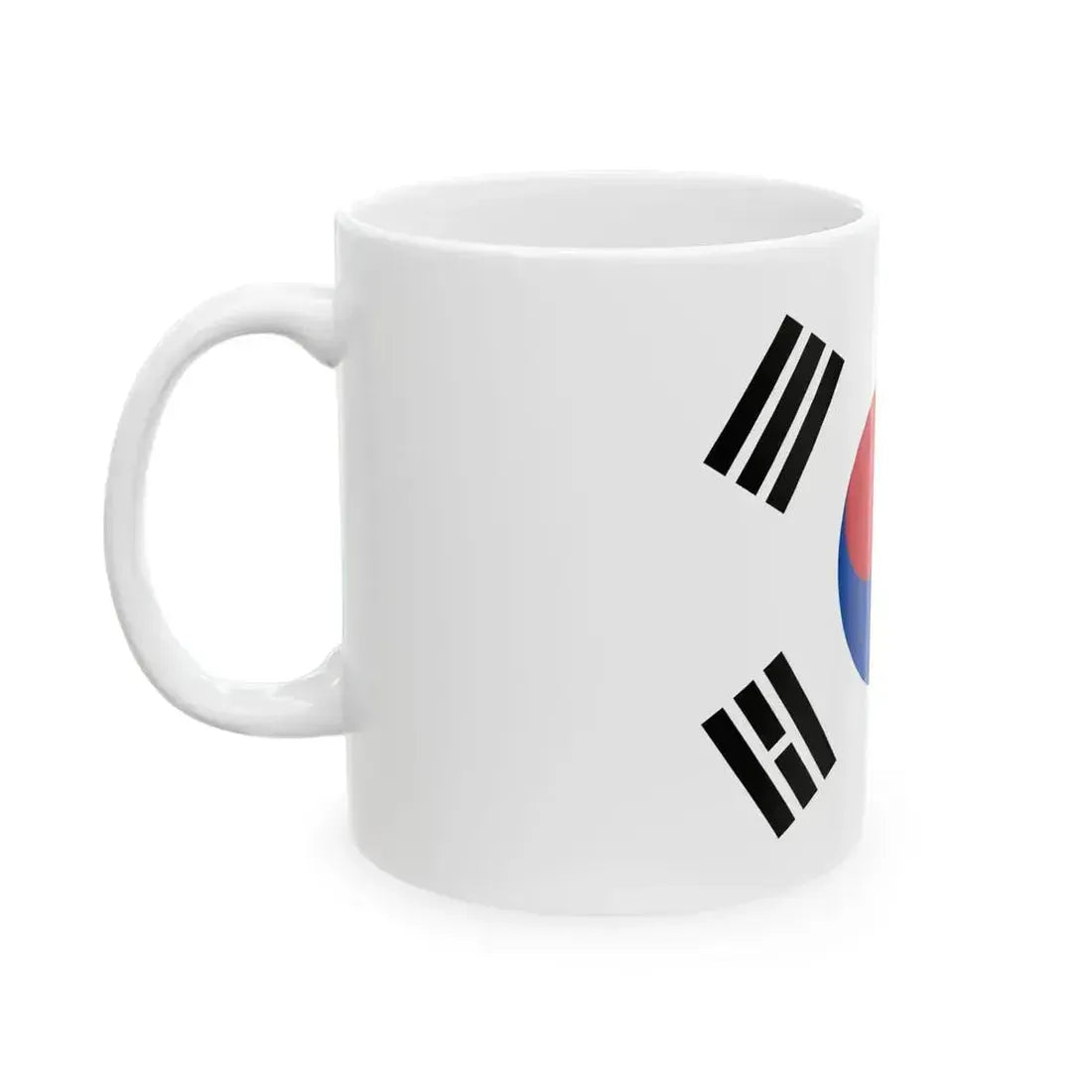 Flag of Japan and South Korea (Japan) White Coffee Mug - Go Mug Yourself