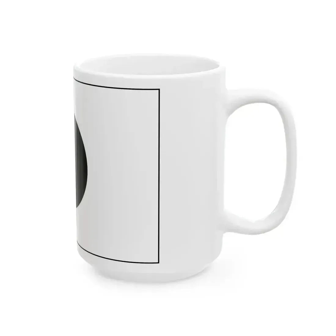 Flag of Japan monocrome (Japan) White Coffee Mug - Go Mug Yourself