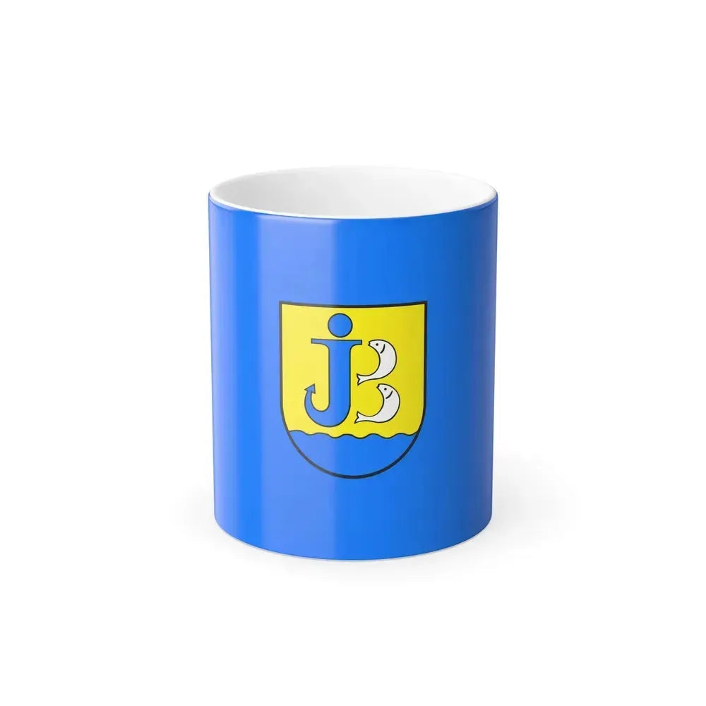 Flag of Jastarnia Poland - Color Changing Coffee Mug 11oz - Go Mug Yourself
