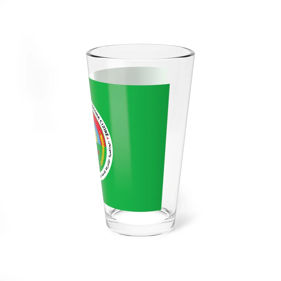 Flag of Jazira Canton (Syria) Pint Glass 16oz - Go Mug Yourself