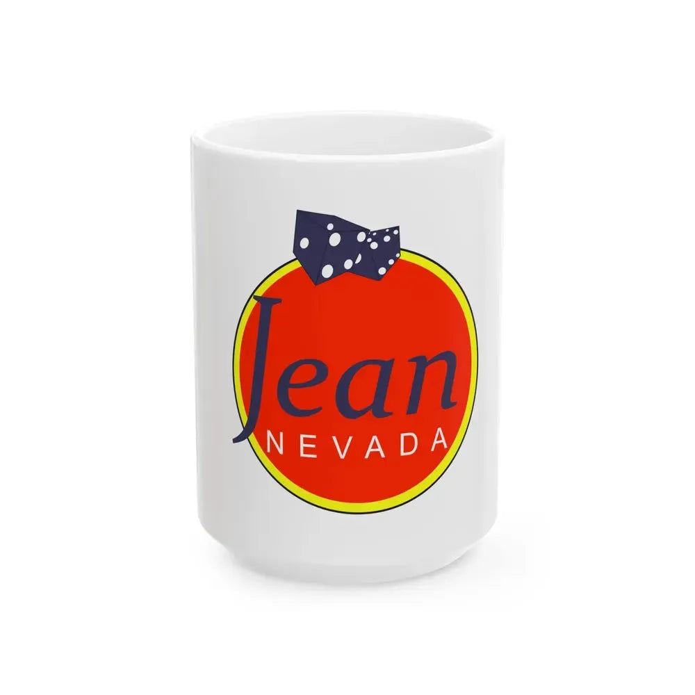 Flag of Jean Nevada (United States) White Coffee Mug 15oz - Go Mug Yourself