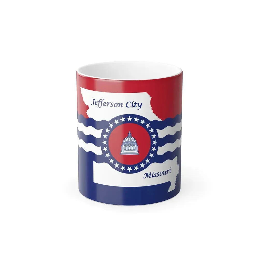 Flag of Jefferson City, Missouri - Color Changing Coffee Mug 11oz - Go Mug Yourself