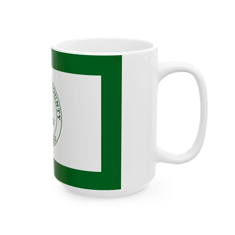 Flag of Jefferson County Colorado (United States) White Coffee Mug - Go Mug Yourself