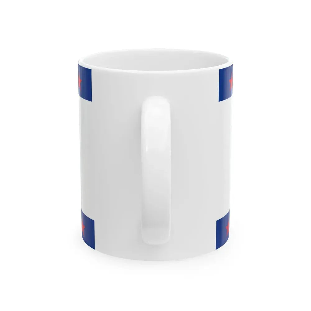 Flag of Jefferson County Ohio (United States) White Coffee Mug - Go Mug Yourself