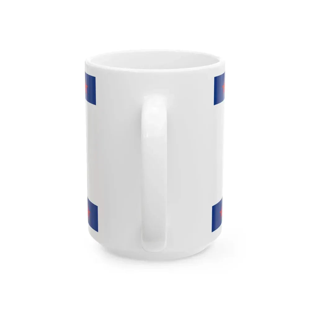 Flag of Jefferson County Ohio (United States) White Coffee Mug - Go Mug Yourself