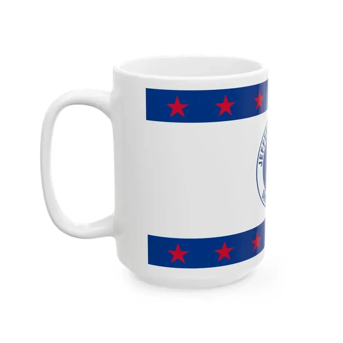 Flag of Jefferson County Ohio (United States) White Coffee Mug - Go Mug Yourself