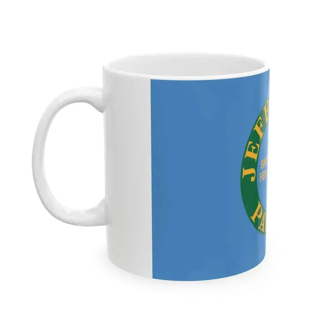Flag of Jefferson Parish Louisiana (United States) White Coffee Mug - Go Mug Yourself