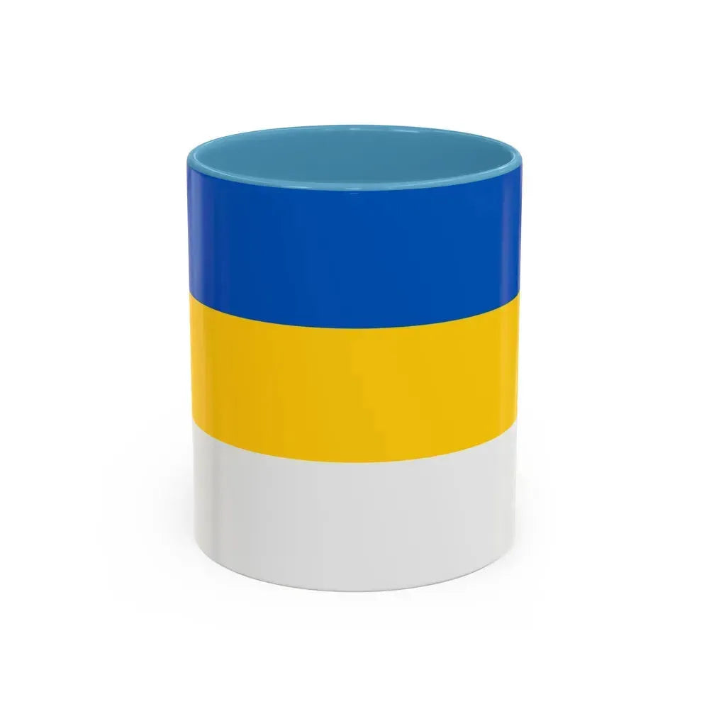 Flag of Jena Germany - Accent Coffee Mug 11oz Light Blue - Go Mug Yourself