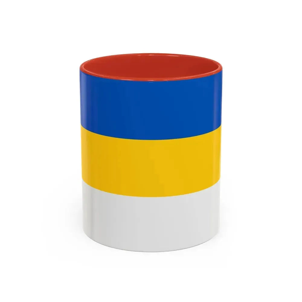 Flag of Jena Germany - Accent Coffee Mug 11oz Red - Go Mug Yourself