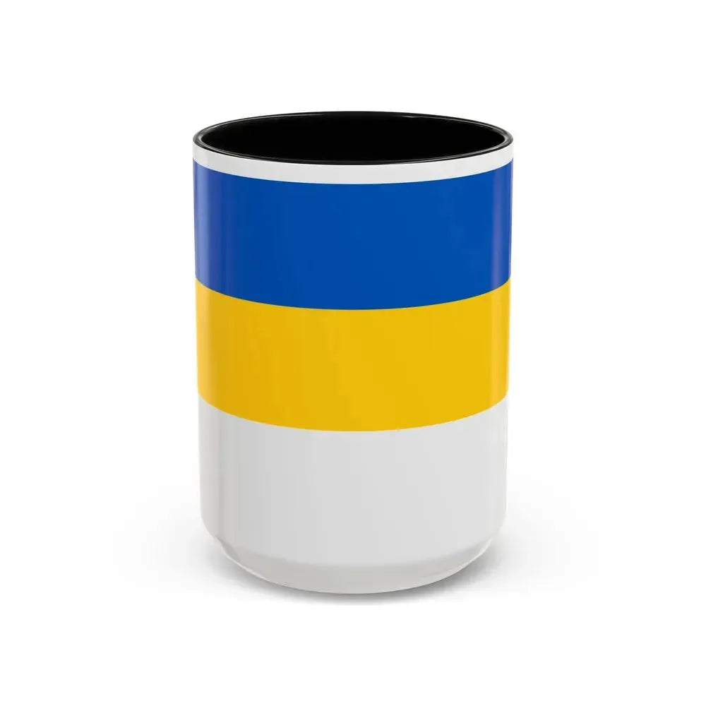 Flag of Jena Germany - Accent Coffee Mug 15oz Black - Go Mug Yourself