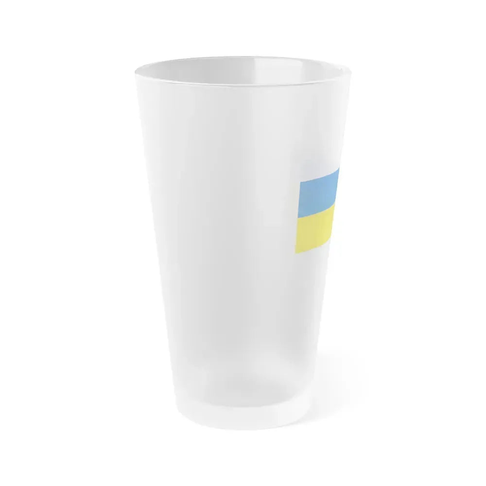 Flag of Jena Germany - Frosted Pint Glass 16oz - Go Mug Yourself