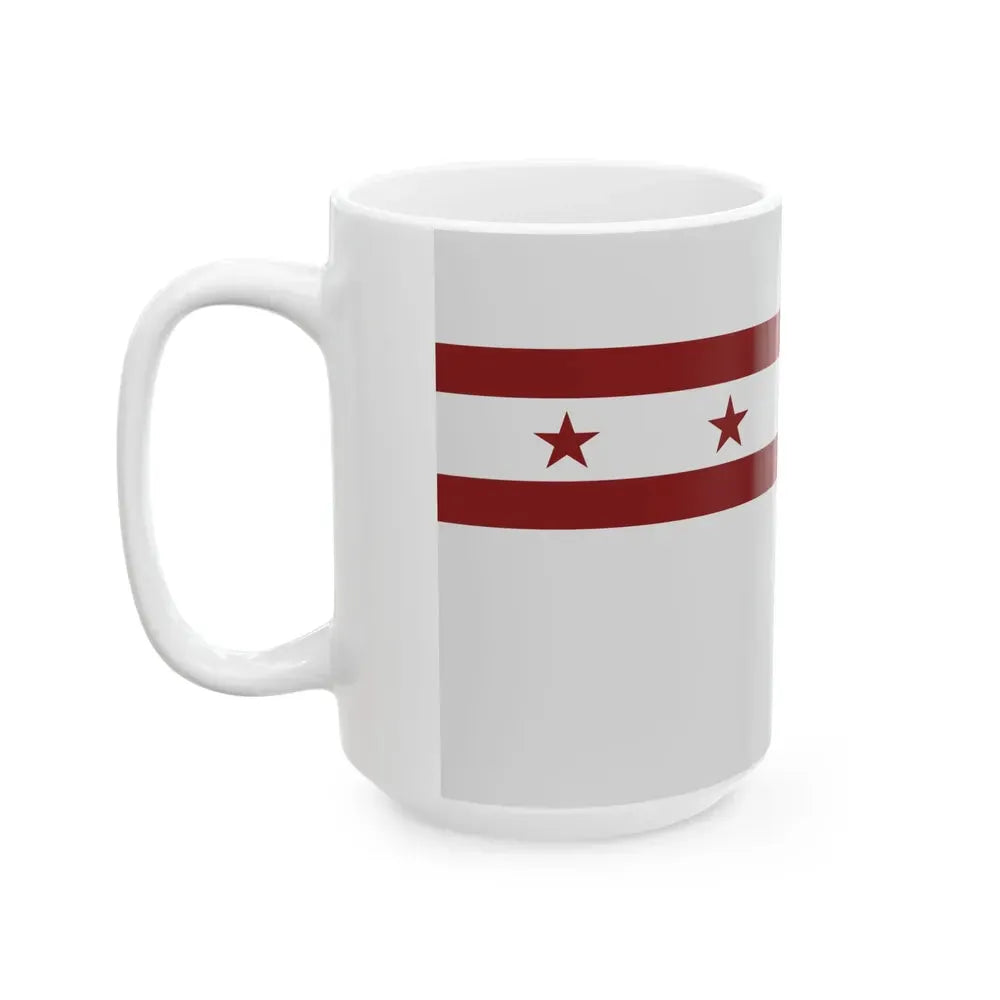 Flag of Jenks Oklahoma (United States) White Coffee Mug - Go Mug Yourself