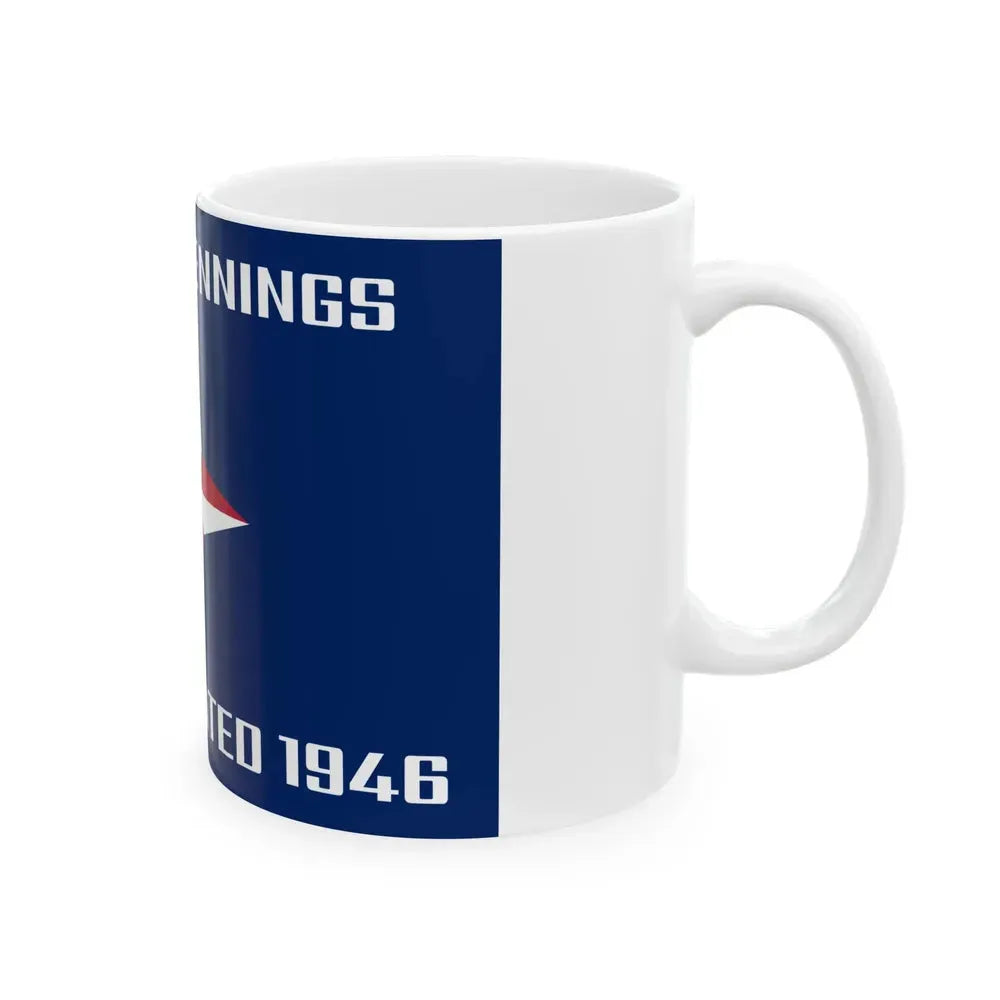 Flag of Jennings Missouri (United States) White Coffee Mug - Go Mug Yourself