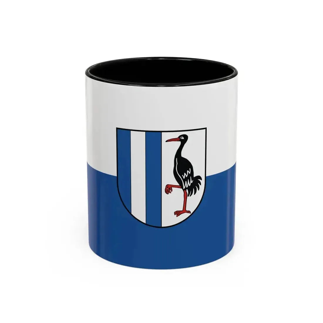 Flag of Jerichower Land Germany - Accent Coffee Mug 11oz Black - Go Mug Yourself