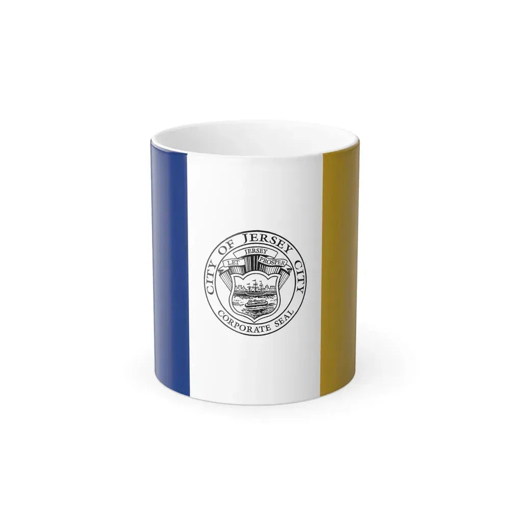 Flag of Jersey City - Color Changing Coffee Mug 11oz - Go Mug Yourself