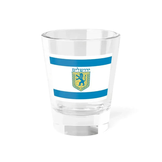 Flag of Jerusalem Israel - Shot Glass 1.5oz 1.5oz - Go Mug Yourself