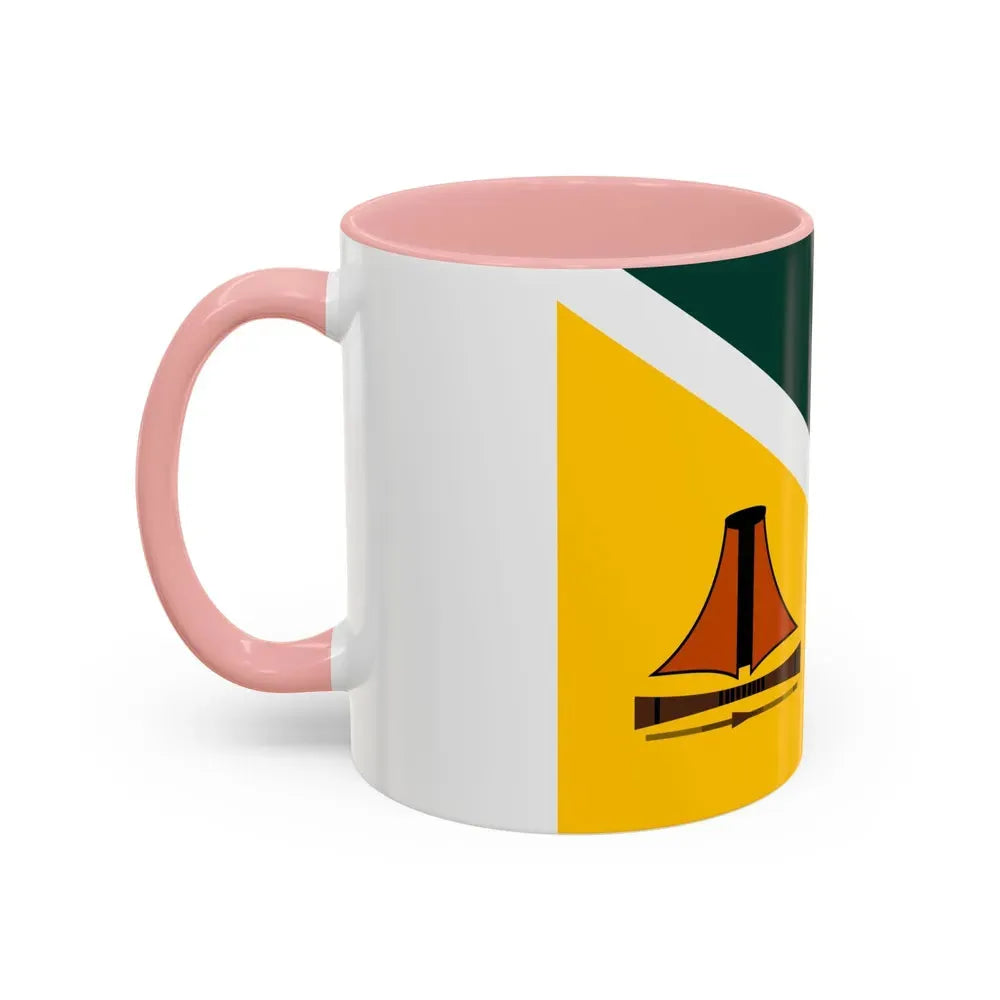 Flag of Jiwaka Papa New Guinea - Accent Coffee Mug - Go Mug Yourself