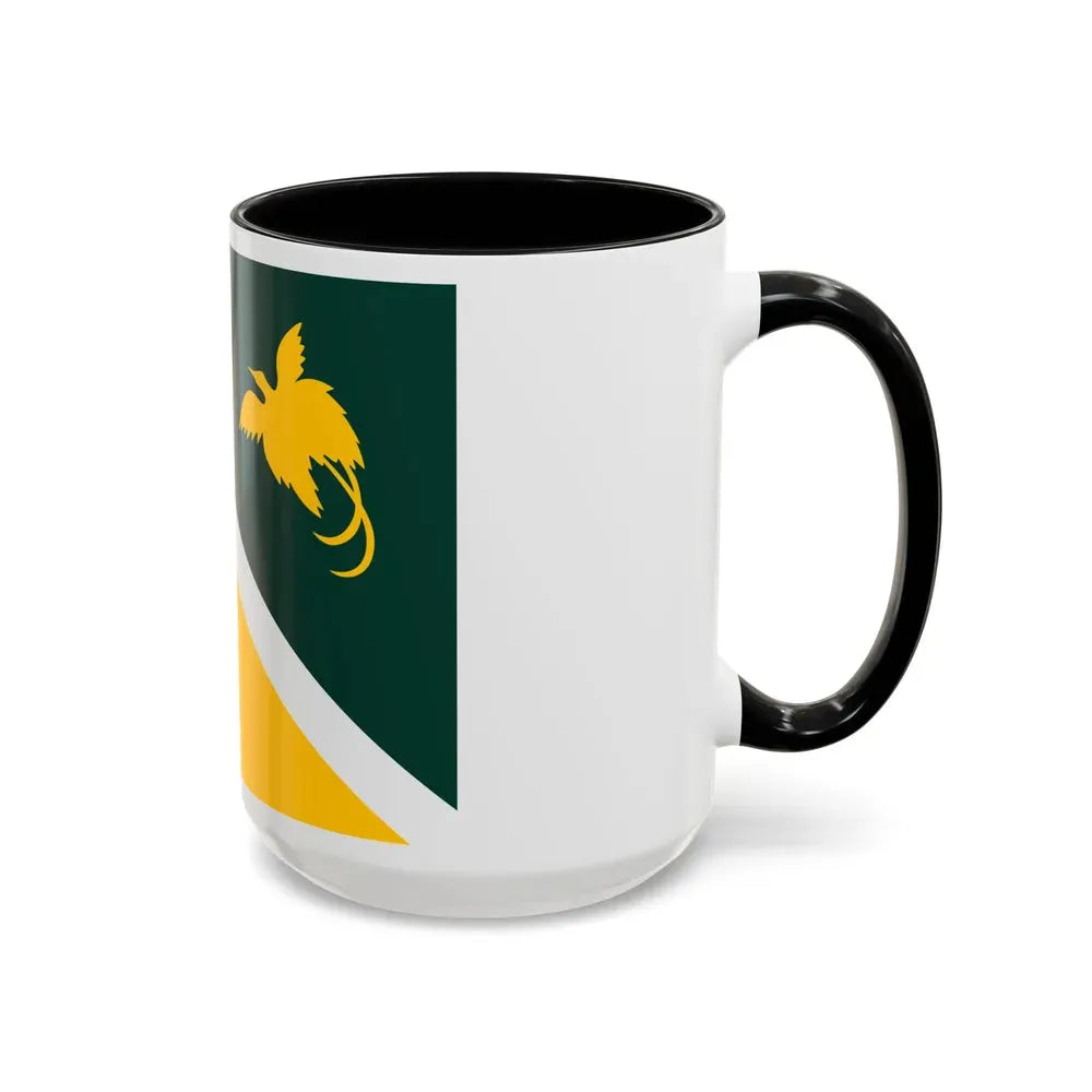 Flag of Jiwaka Papa New Guinea - Accent Coffee Mug - Go Mug Yourself