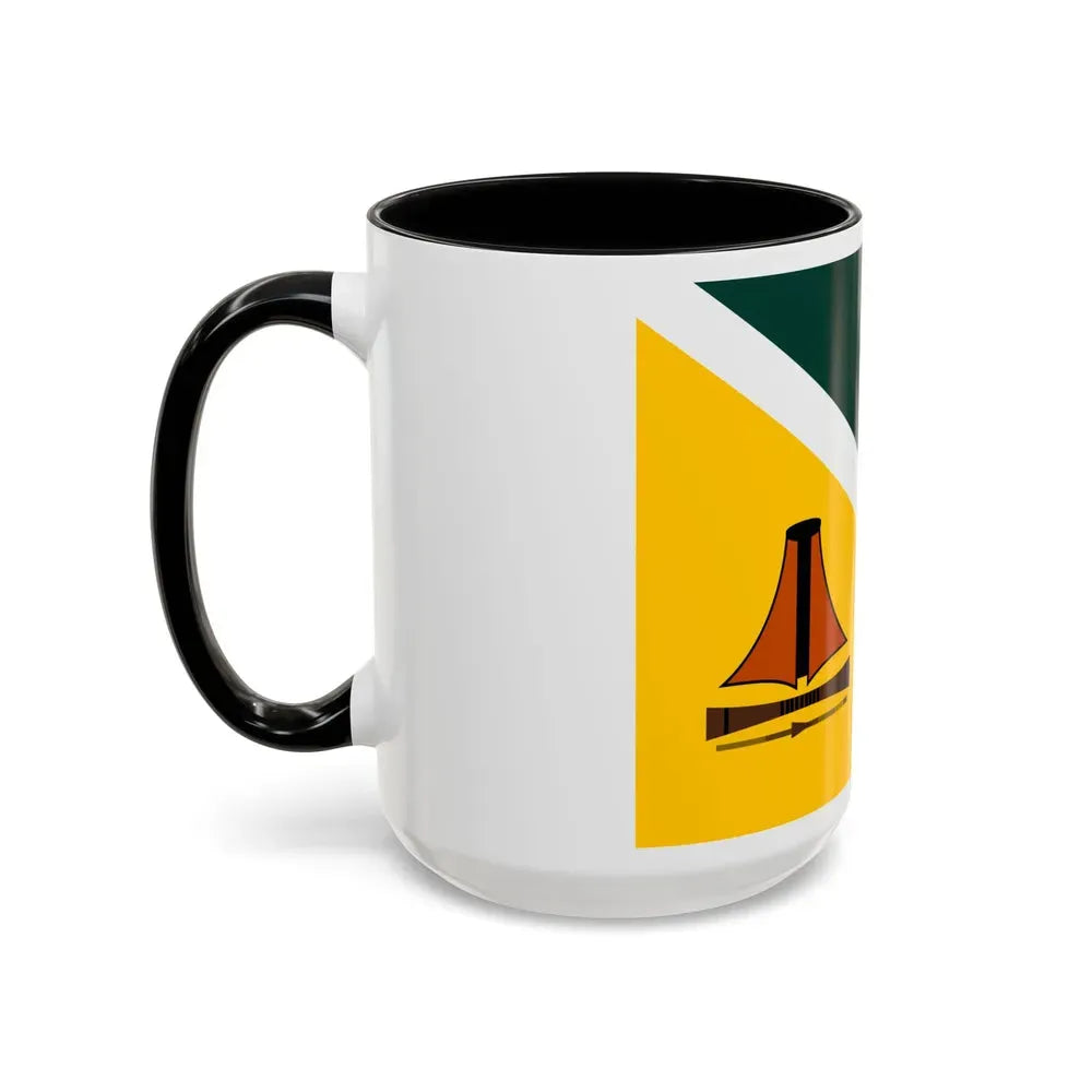 Flag of Jiwaka Papa New Guinea - Accent Coffee Mug - Go Mug Yourself