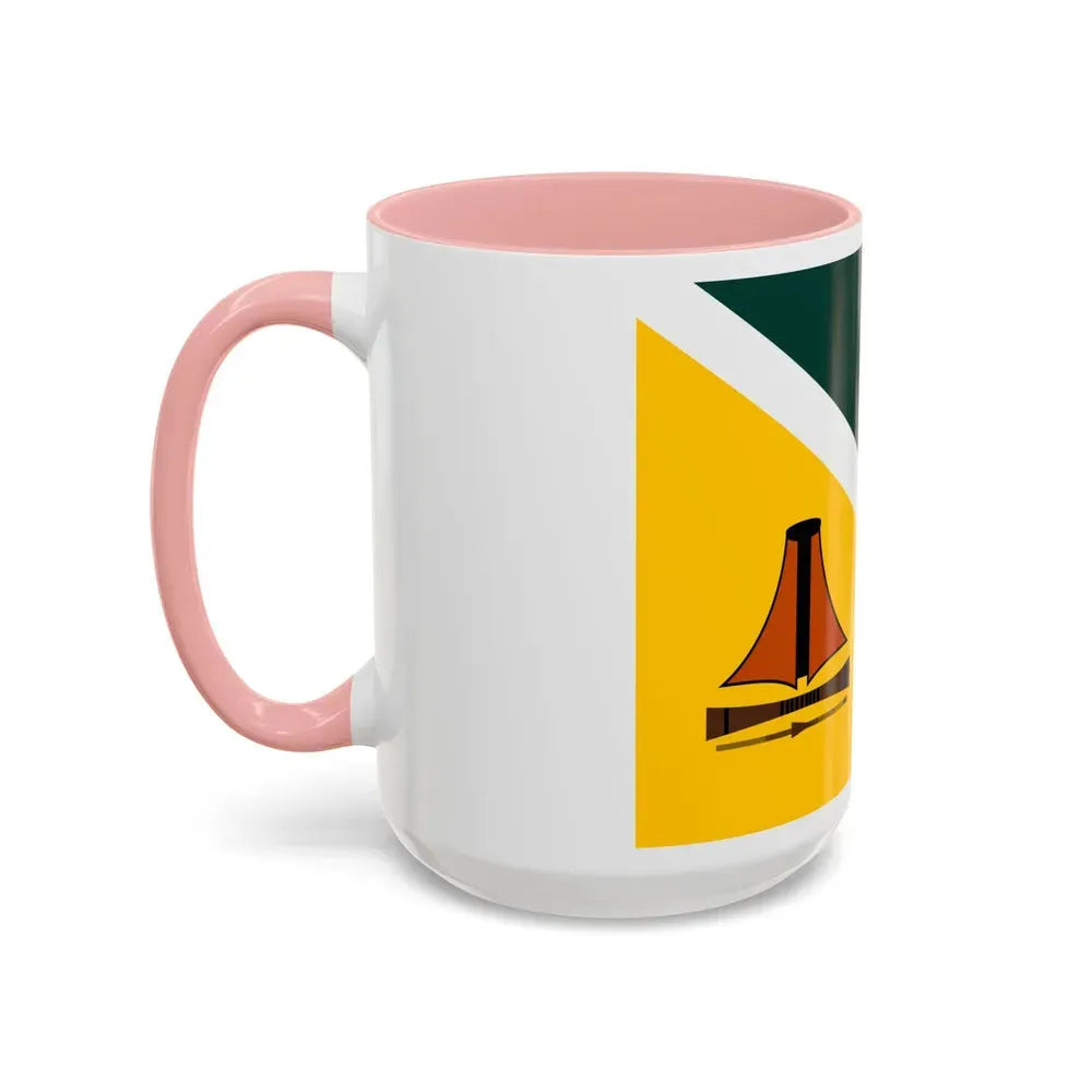 Flag of Jiwaka Papa New Guinea - Accent Coffee Mug - Go Mug Yourself