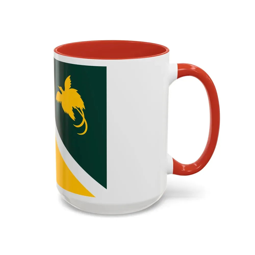 Flag of Jiwaka Papa New Guinea - Accent Coffee Mug - Go Mug Yourself