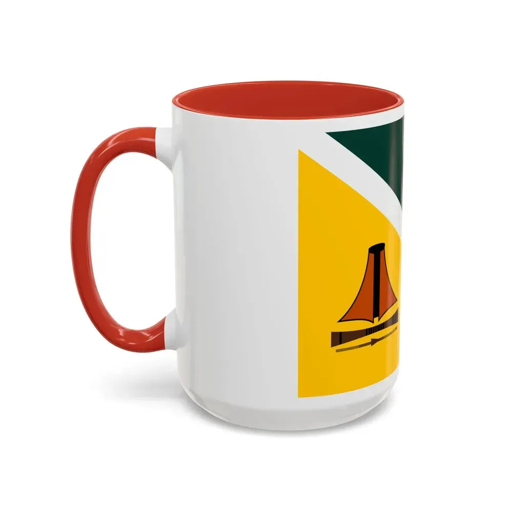 Flag of Jiwaka Papa New Guinea - Accent Coffee Mug - Go Mug Yourself