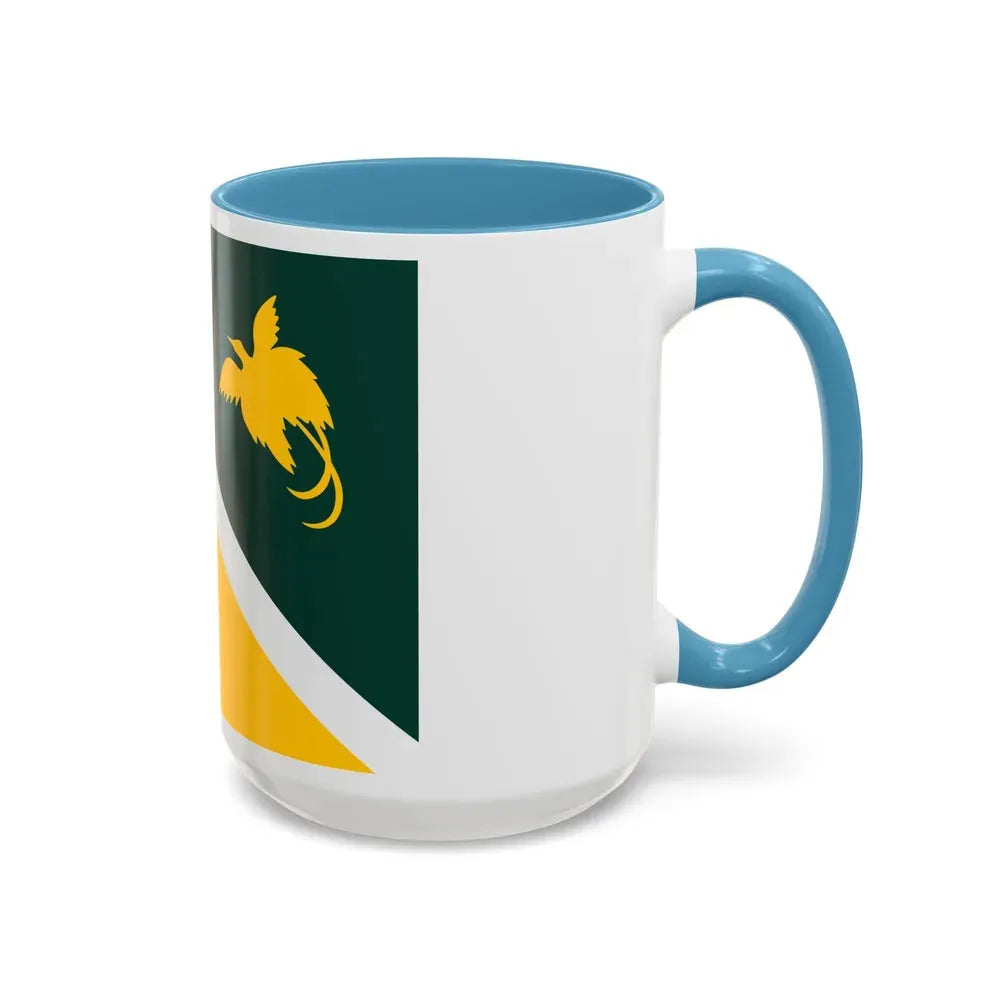 Flag of Jiwaka Papa New Guinea - Accent Coffee Mug - Go Mug Yourself
