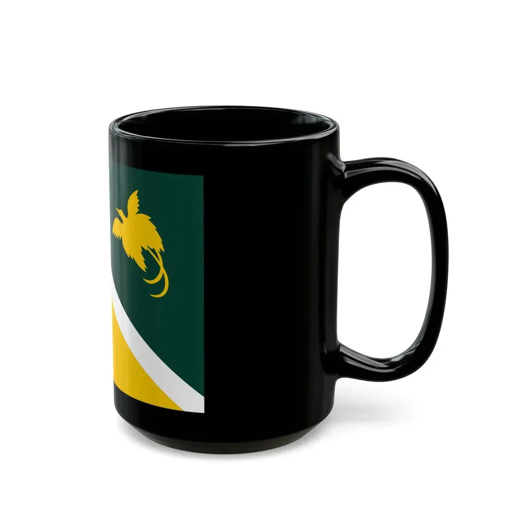Flag of Jiwaka Papa New Guinea - Black Coffee Mug - Go Mug Yourself