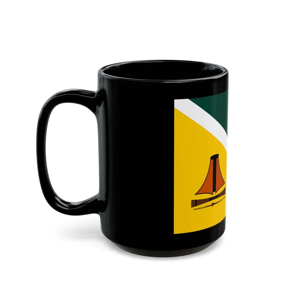 Flag of Jiwaka Papa New Guinea - Black Coffee Mug - Go Mug Yourself