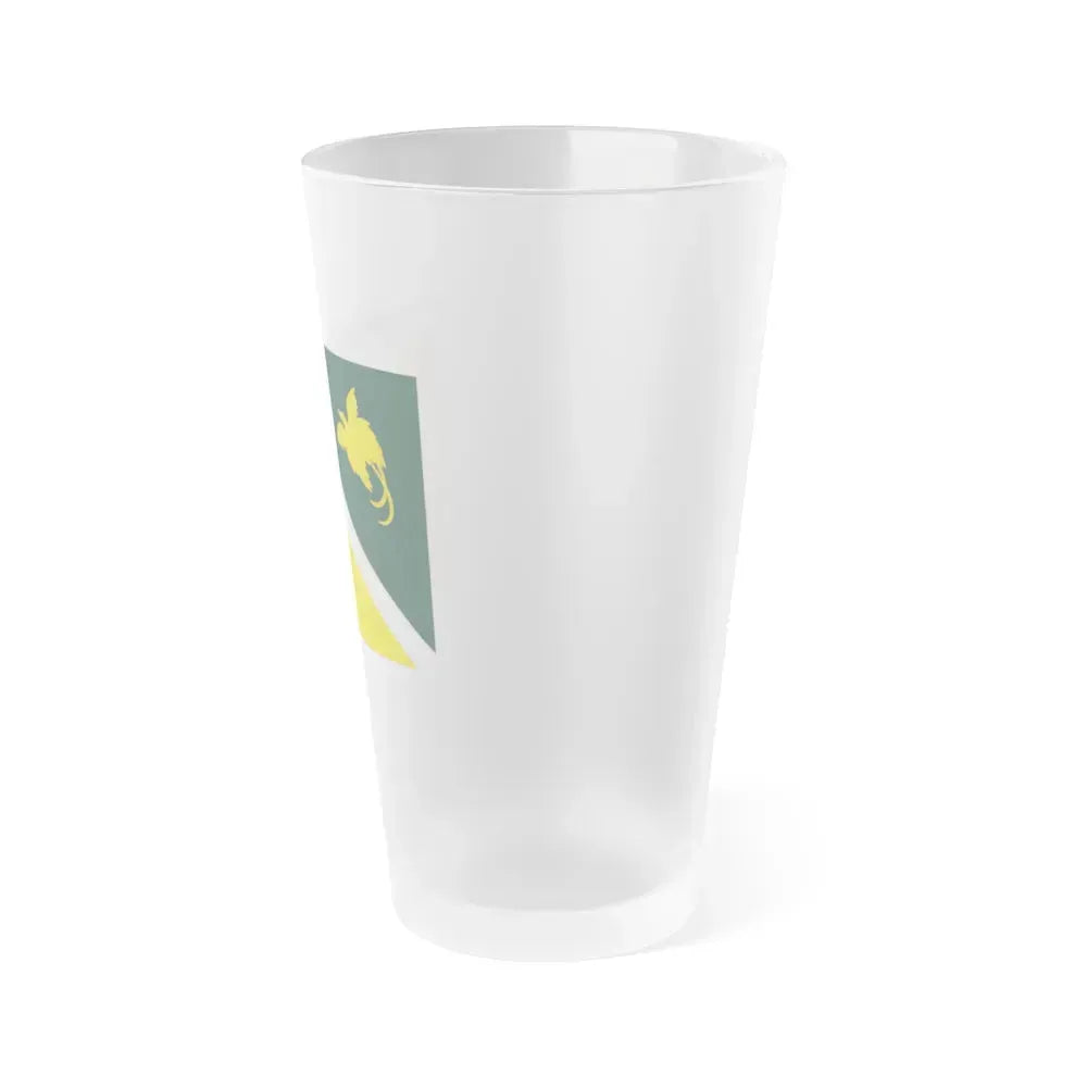 Flag of Jiwaka Papa New Guinea - Frosted Pint Glass 16oz - Go Mug Yourself
