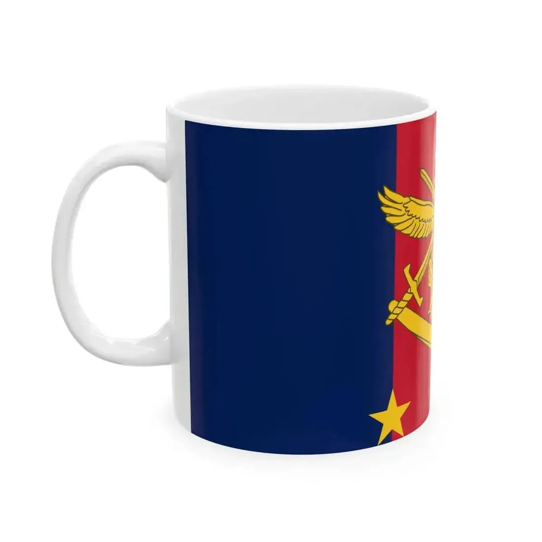 Flag of Joint Commander 2 Star AUS (Australia) White Coffee Mug - Go Mug Yourself