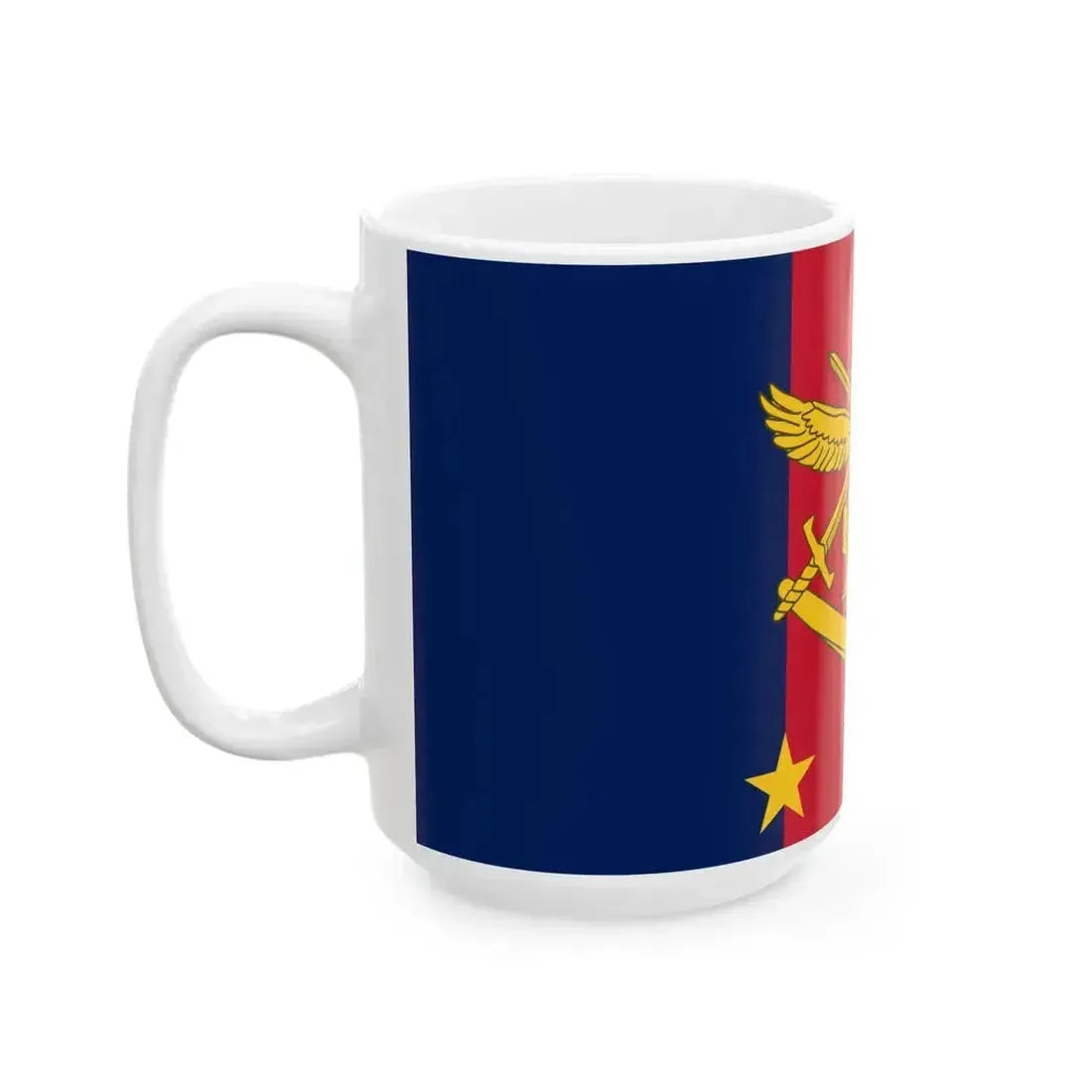 Flag of Joint Commander 2 Star AUS (Australia) White Coffee Mug - Go Mug Yourself