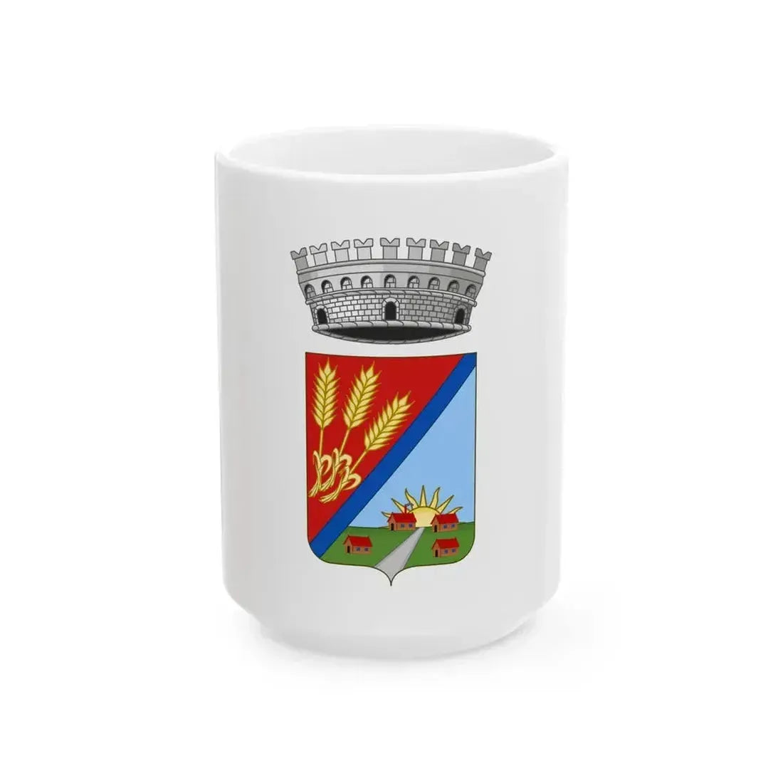 Flag of Jolanda di Savoia (Italy) White Coffee Mug 15oz - Go Mug Yourself