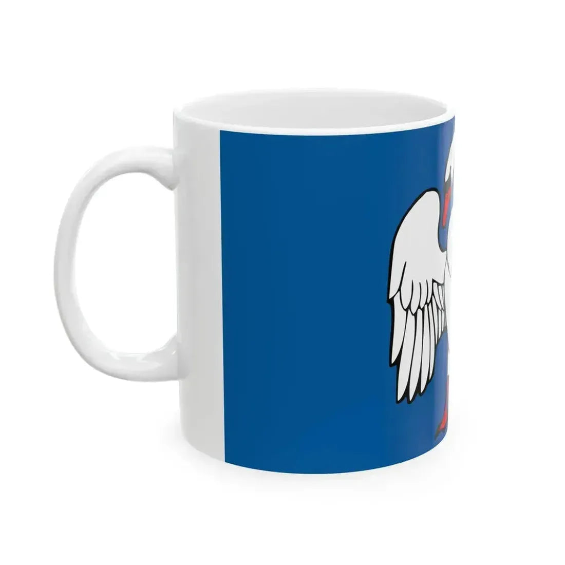 Flag of Jonava Lithuania (Lithuania) White Coffee Mug - Go Mug Yourself