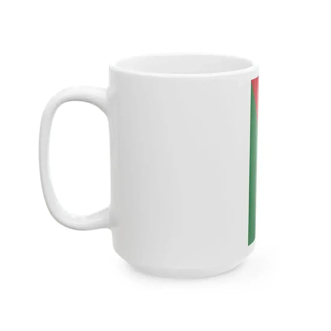 Flag of Jordan vertical (Jordan) White Coffee Mug - Go Mug Yourself