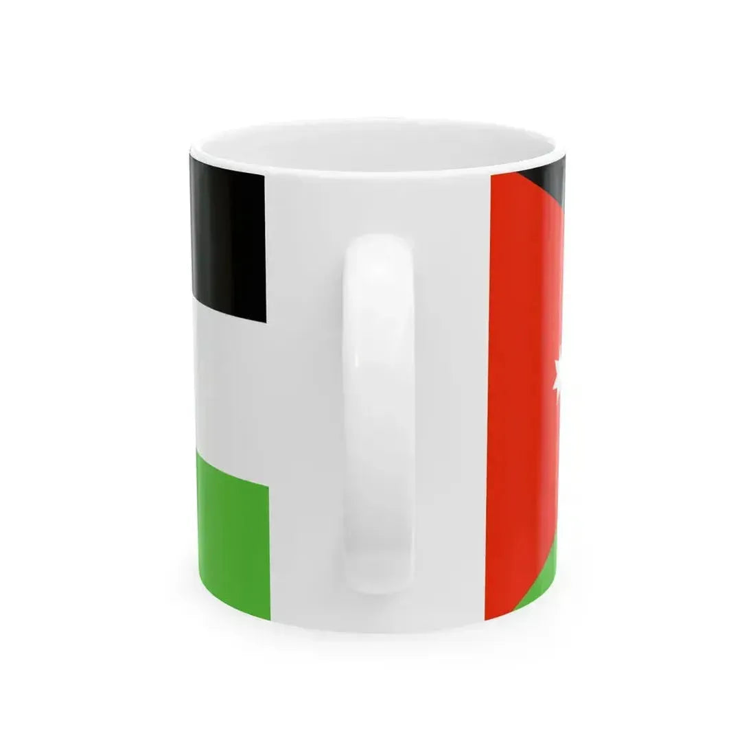 Flag of Jordan WFB 2000 (Jordan) White Coffee Mug - Go Mug Yourself