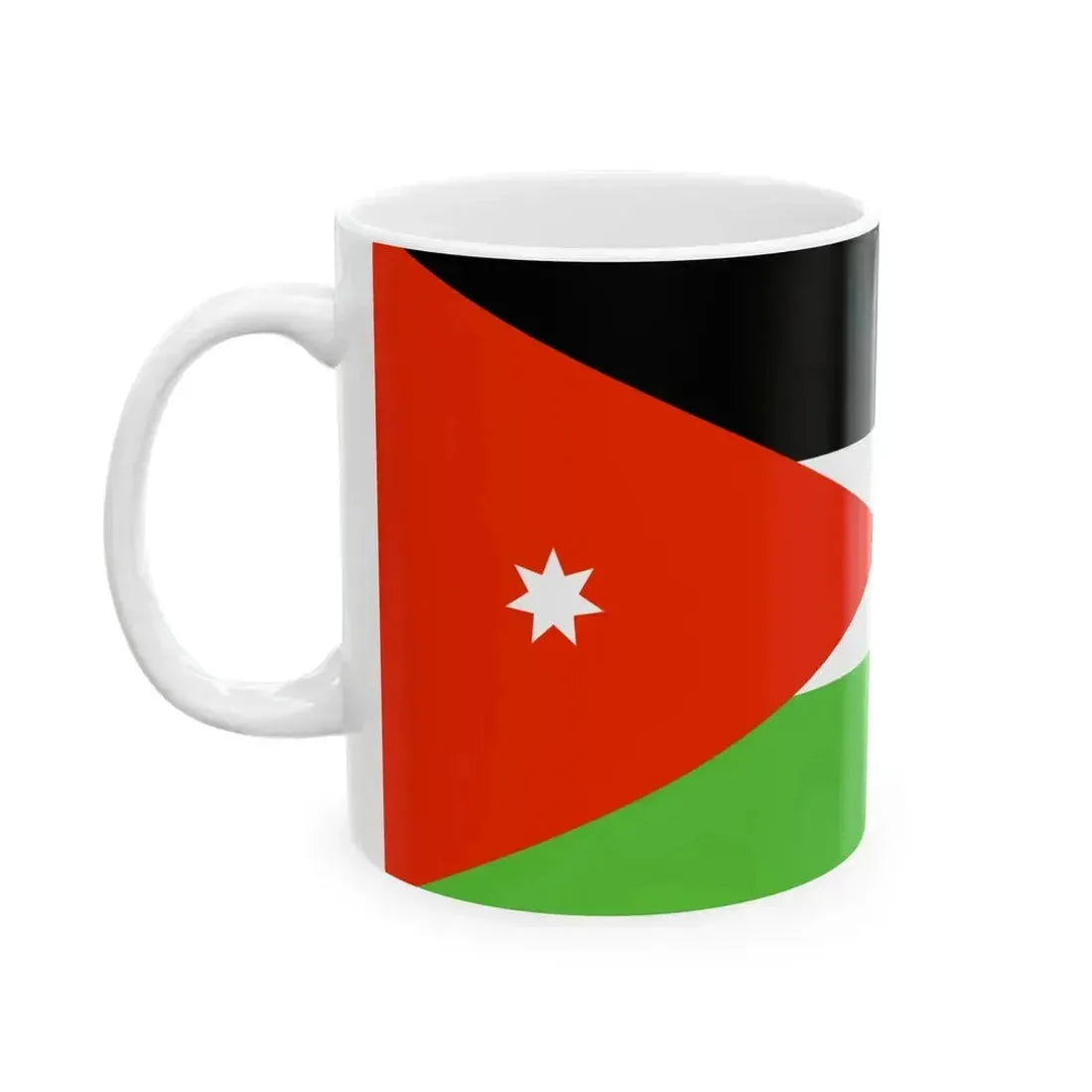 Flag of Jordan WFB 2000 (Jordan) White Coffee Mug - Go Mug Yourself