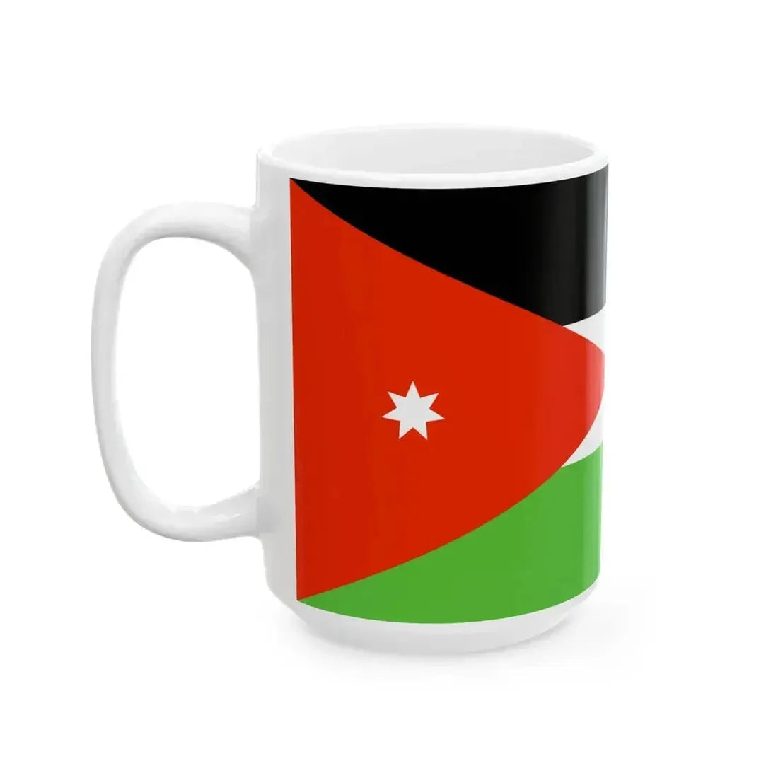 Flag of Jordan WFB 2000 (Jordan) White Coffee Mug - Go Mug Yourself