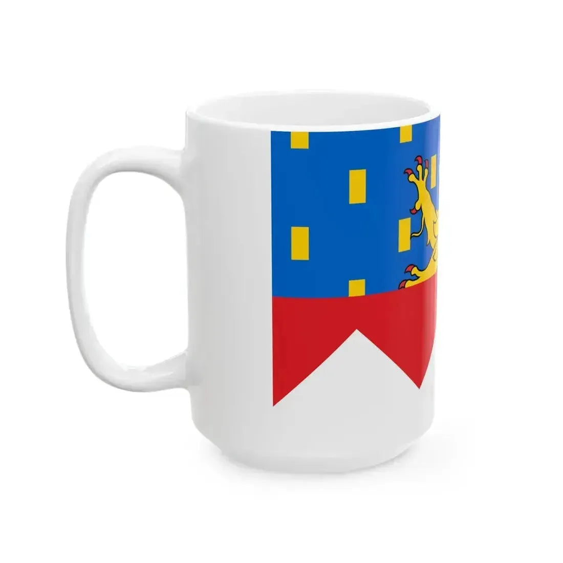 Flag of Jura department (France) White Coffee Mug - Go Mug Yourself
