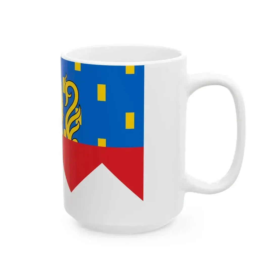 Flag of Jura department (France) White Coffee Mug - Go Mug Yourself