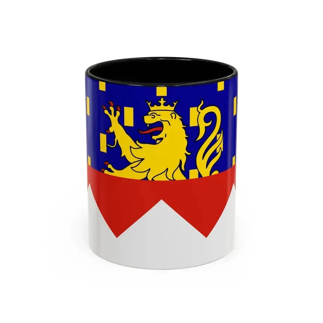 Flag of Jura France 2 - Accent Coffee Mug 11oz Black - Go Mug Yourself