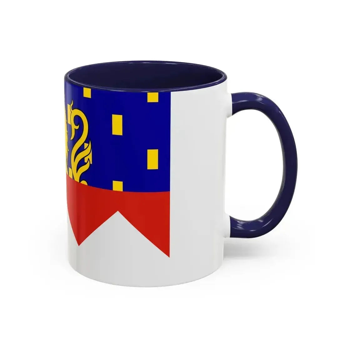 Flag of Jura France 2 - Accent Coffee Mug - Go Mug Yourself