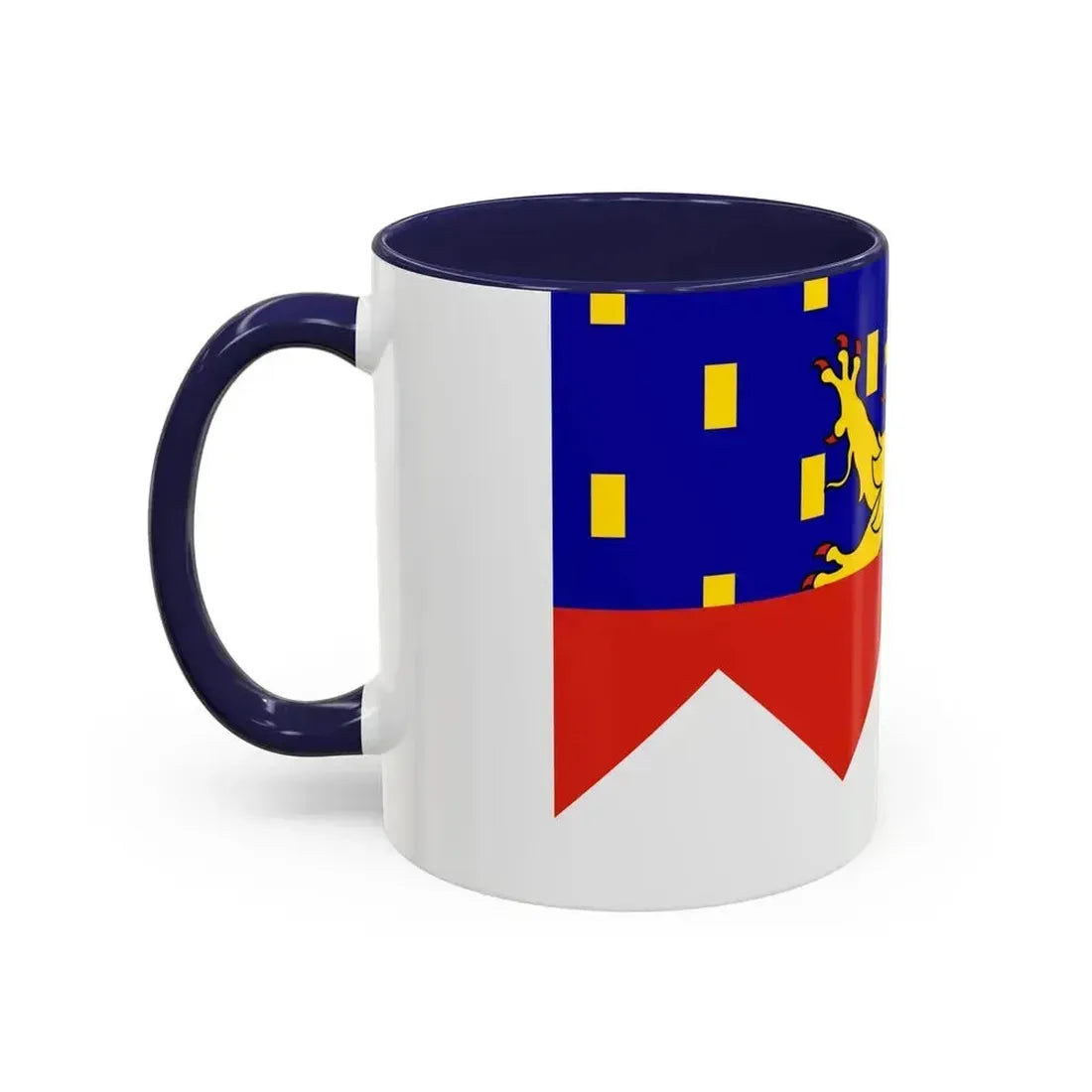 Flag of Jura France 2 - Accent Coffee Mug - Go Mug Yourself